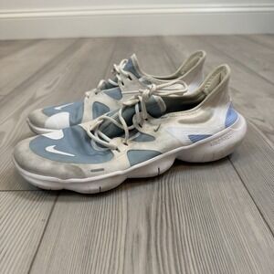 Womens Nike Free‎ RN 5.0 Running Shoes Size 8 Blue White CD9435 Low Top